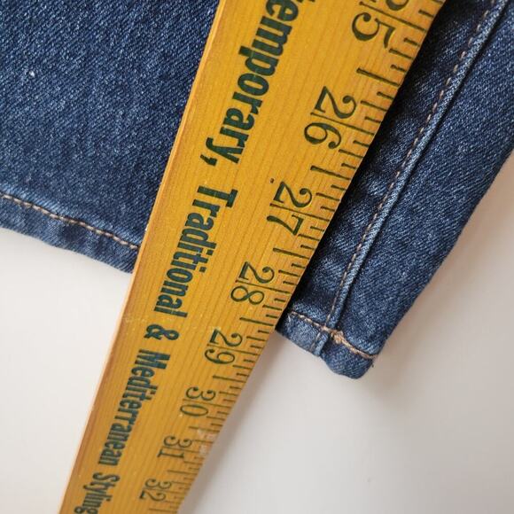 Bootcut Maternity jeans Indigo Blue Dark Wash With Full Stretch Belly Panel sz M - Picture 5 of 7